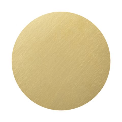 Dischetto Finitura PVD gold 18 graffiato